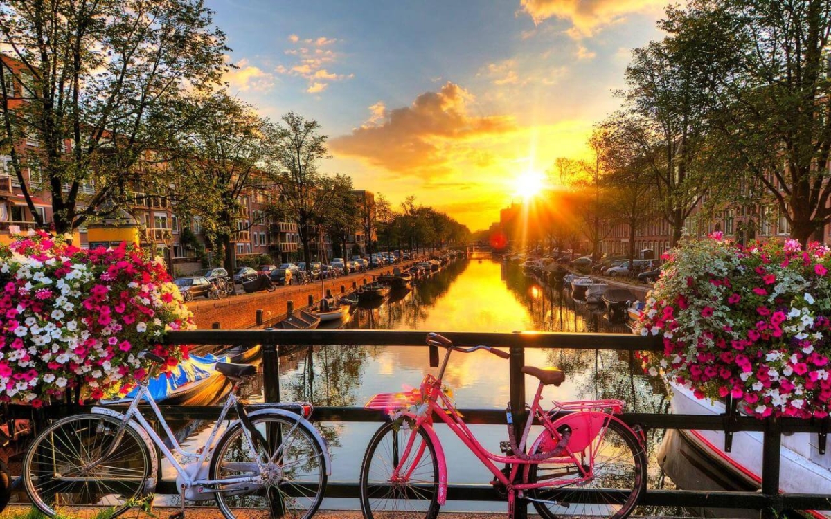 Biking Amsterdam for 2